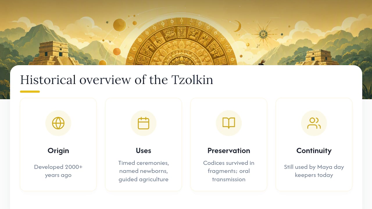 The History Behind the Mayan Astrological System — overview diagram