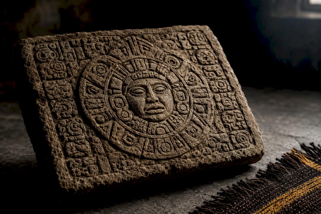 Maya solar inscription representing Ahau