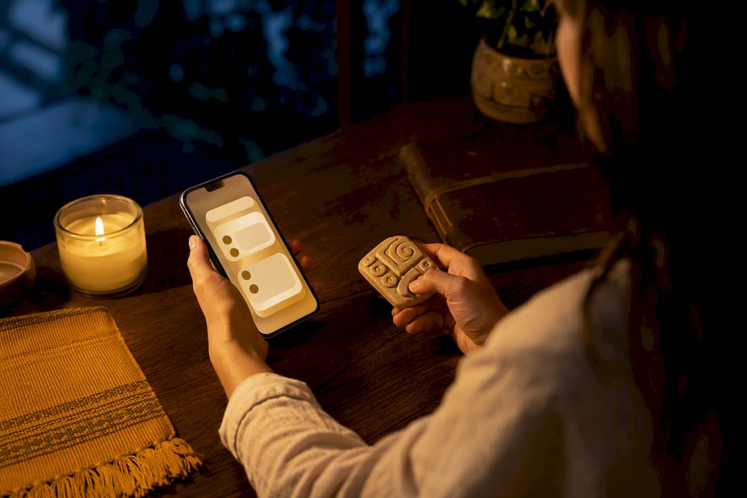 Person calculating a Mayan astrology sign