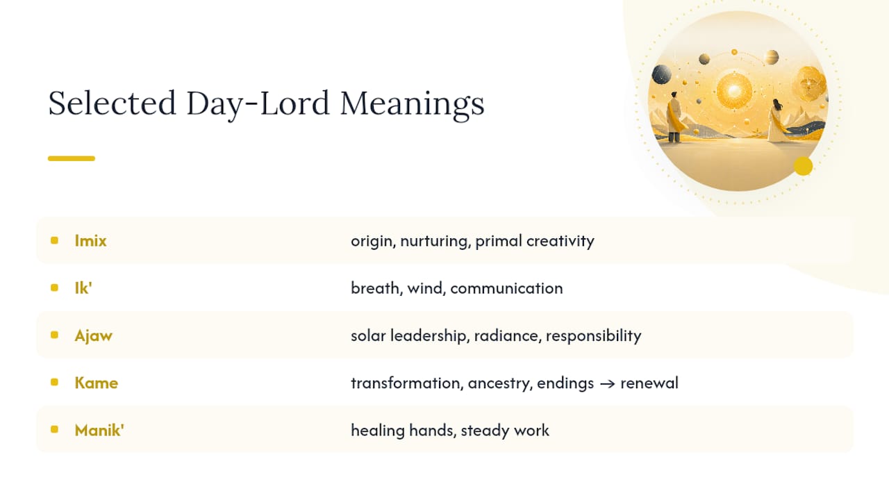 What Do Each of the 20 Day Lords Mean? — overview diagram